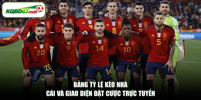 bảng tỷ lệ kèo nhà cái và giao diện đặt cược trực tuyến